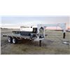 Image 3 : Shop-built flatbed trailer, gn, 17’, tandem axle, wood deck