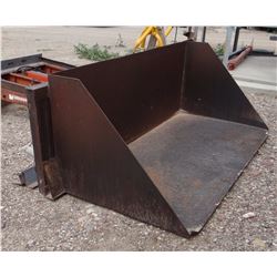 Shop built 4’x 8’ grain bucket, fits F10 Farmhand or IHC 510 loader