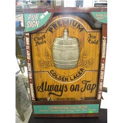 Pub Sign - Premium Golden Lager