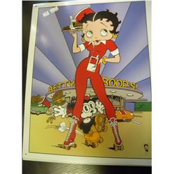 Tin Signs - Betty Boop Rollerblade Waitress