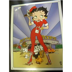 Tin Signs - Betty Boop Rollerblade Waitress