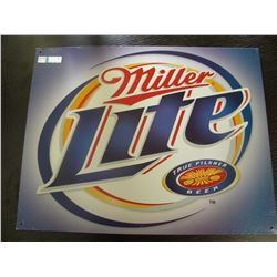 Tin Sign - Miller Lite