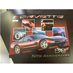 Tin Sign - Corvette 50th Anniversary