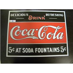 Tin Sign - Coca-Cola 5¢