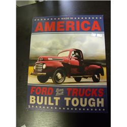 Tin Sign - Ford Made in America