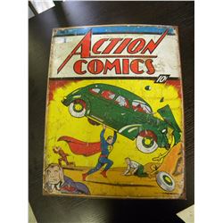Tin Sign - Action Comics