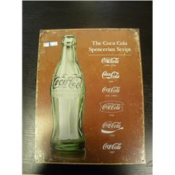 Tin Sign - Coca-Cola Spencerian Script