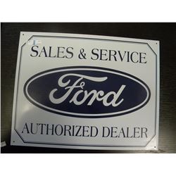 Tin Sign - Ford Sales & Service