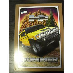 Tin Sign - H2 Hummer