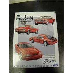 Tin Sign - Mustang 30 Years