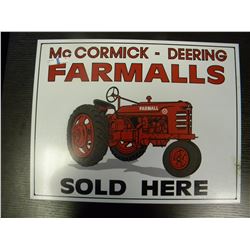 Tin Sign - McCormick - Deering Farmalls