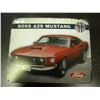 Image 1 : Tin Sign - Ford Boss 429 Mustang