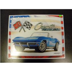 Tin Sign - Corvette Sting Ray