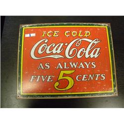 Tin Sign - Ice Cold Coca-Cola