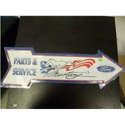 Tin Sign - Mustang Parts & Service