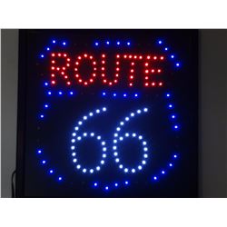 "Route 66" Light Sign