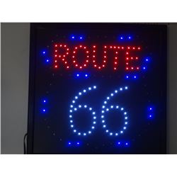 "Route 66" Light Sign