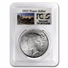 Image 1 : 1922 RARE Stage Coach Series Peace Silver Dollar BU PCGS Graded in slab