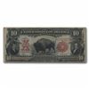 Image 1 : RARE 1901 $10 United States Note Lewis & Clark Bison VF
