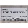Image 3 : 1993-S LINCOLN CENT PCGS PR69RD DCAM