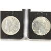 Image 1 : 1888-P MORGAN & 1934-P PEACE SILVER DOLLARS