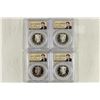 Image 2 : SET OF 4-KENNEDY HALF DOLLARS 50TH ANNIVERSARY