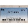 Image 3 : 1957 WASHINGTON SILVER QUARTER PCGS PR66