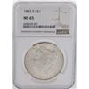 Image 1 : 1882-S $1 Morgan Silver Dollar Coin NGC MS65