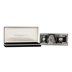 2000 $100 Washington Mint 4 oz. .999 Fine Silver Bar w/ Box COA