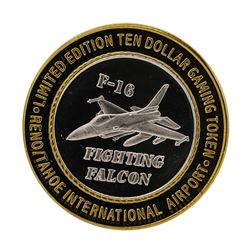 .999 Silver Reno Tahoe International Airport $10 Casino Limited Edition Gaming T