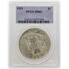 Image 1 : 1923 $1 Peace Silver Dollar Coin PCGS MS63