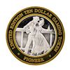 Image 1 : .999 Silver Pioneer Hotel & Gambling Hall $10 Casino Limited Edition Gaming Toke