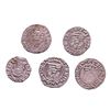 Image 2 : Lot of (5) 1540-1590 KB Hungary Ferdinand I - Madonna & Child Silver Denar Coins