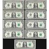 Image 1 : Lot of (9) 2003-2006 $1 Federal Reserve STAR Notes