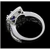 Image 3 : 14KT White Gold 1.54ct Tanzanite and Diamond Ring