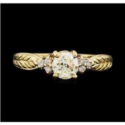 14KT Yellow Gold 0.78ctw Diamond Ring