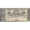 Image 1 : 1862 $5 State of Arkansas Treasury Warrant Note