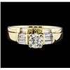 Image 1 : 14KT Yellow Gold 0.85ctw Diamond Band and Ring