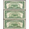 Image 2 : Lot of (3) 1953 $5 Silver Certificate Notes