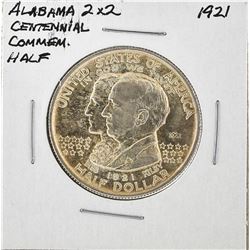 1921 Alabama 2x2 Centennial Commemorative Half Dollar Coin