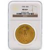 Image 1 : 1924 $20 St. Gaudens Double Eagle Gold Coin NGC MS66+