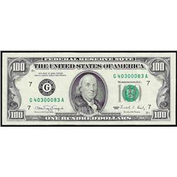 1990 $100 Federal Reserve Note