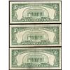 Image 2 : Lot of (3) 1963 $5 Legal Tender Notes