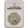 Image 1 : 1922 $1 Peace Silver Dollar Coin NGC MS63