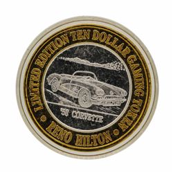 .999 Silver Hilton Reno, Nevada $10 Casino Limited Edition Gaming Token