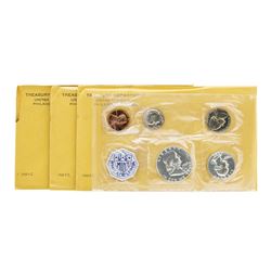 Lot of (3) 1962 (5) Coin Proof Sets