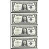 Image 1 : Lot of (4) Consecutive 1957 $1 Silver Certificate Notes Uncirculated