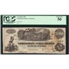 Image 1 : 1862 $100 Confederate States of America Note T-39 PCGS About New 50