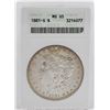 Image 1 : 1881-S $1 Morgan Silver Dollar Coin ANACS MS65