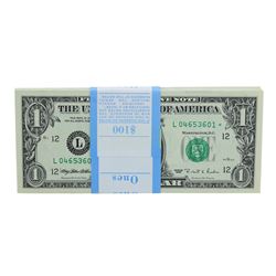 Pack of (100) Consecutive 1995 $1 Federal Reserve STAR Notes San Francisco